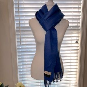 Authentic Hermes periwinkle blue cashmere scarf